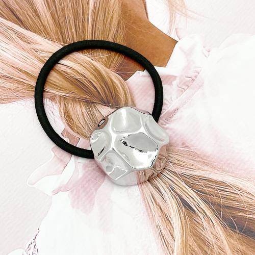 Ponytail Holder Zinc Alloy with Rubber Band for woman Sold By PC