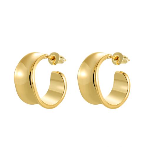 Brass Stud Earring fashion jewelry & for woman Sold By Pair