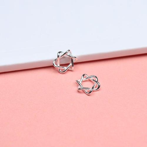 Spacer Perlen Schmuck, 925 Sterling Silber, DIY, Silberfarbe, 10mm, Bohrung:ca. 5mm, verkauft von PC