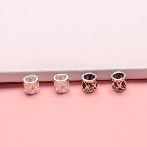 Spacer perle Nakit, 925 Sterling Silver, možete DIY, više boja za izbor, 5x4.70mm, Rupa:Približno 3.4mm, Prodano By PC