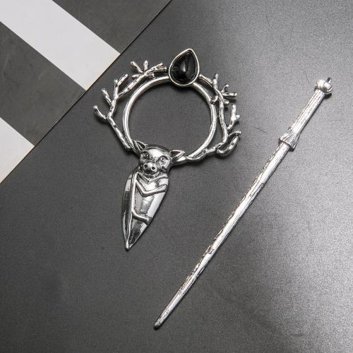 Hair Stick Zinc Alloy vintage & for woman & hollow Sold By PC