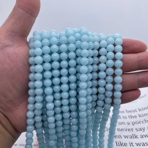 Gemstone Jewelry Beads Night-Light Stone Round DIY Sold Per Approx 38 cm Strand