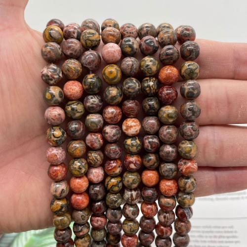 Leopard Skin Jasper Beads Leopard Skin Stone Round DIY Sold Per Approx 38 cm Strand