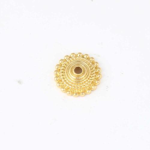 Messing Spacer Kralen, gold plated, DIY, nikkel, lood en cadmium vrij, 14.40x14.10x4.40mm, Verkocht door PC