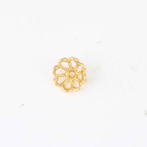 Mässing Bead Cap, guldfärg pläterade, DIY, nickel, bly och kadmium gratis, 10.40x10.30x4.50mm, Säljs av PC