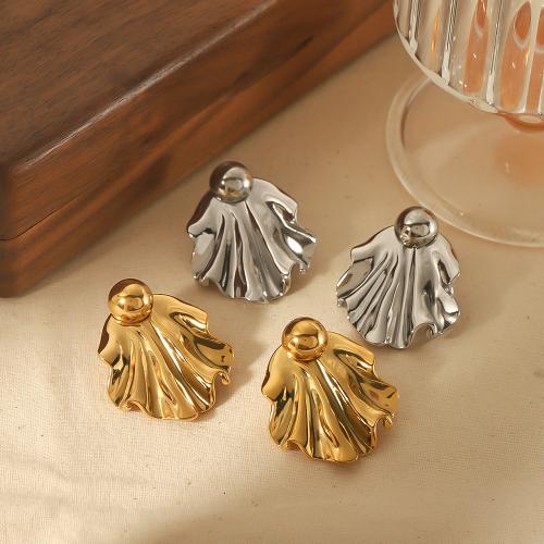 Stainless Steel Stud Earrings 304 Stainless Steel plated fashion jewelry Sold By Pair