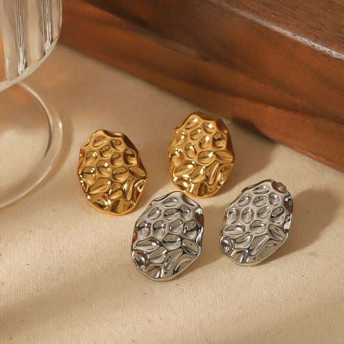 Stainless Steel Stud Earrings 304 Stainless Steel plated fashion jewelry Sold By Pair