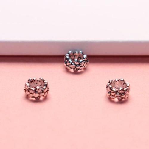 Spacer Beads Jewelry 925 Sterling Silver DIY original color Sold By PC