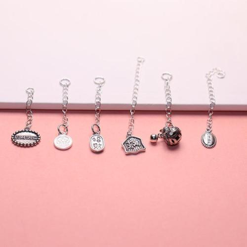 925 Sterling Silber Verlängerungskettchen, DIY & verschiedene Stile für Wahl, keine, verkauft von PC