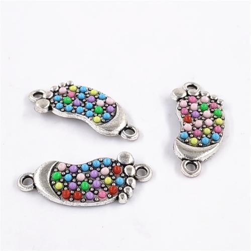 Forbindelse til zinklegering, Zinc Alloy, med Seedbead, Foot, forgyldt, du kan DIY, oprindelige farve, 200pc'er/Lot, Solgt af Lot