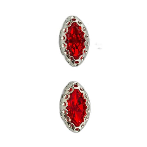 Messing kostuum accessoires, DIY & micro pave zirconia, meer kleuren voor de keuze, 11x6x6mm, Verkocht door PC