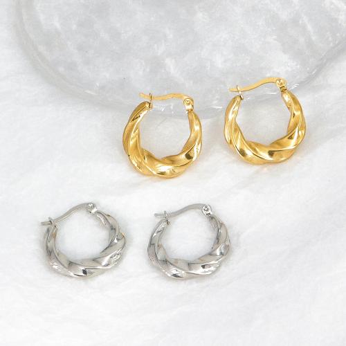 Stainless Steel Lever Terug Earring, 304 roestvrij staal, mode sieraden & voor vrouw, meer kleuren voor de keuze, 23mm, Verkocht door pair