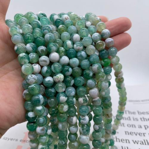 Agate Beads Round DIY Sold Per Approx 38 cm Strand