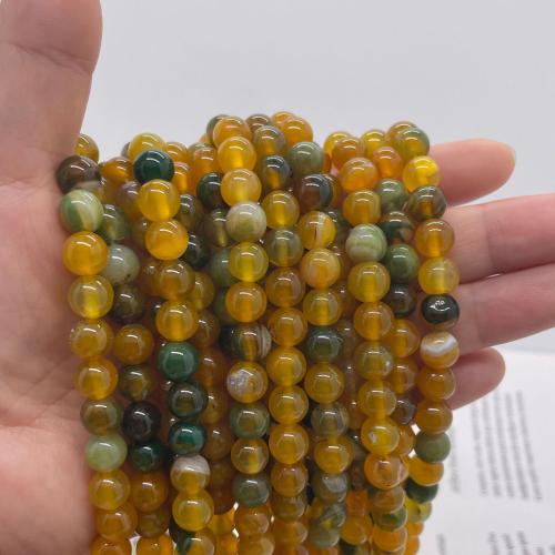 Agate Beads Round DIY Sold Per 38 cm Strand