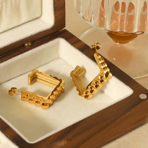 Fashion Stainless Steel Jewelry Sets 304 Stainless Steel gold color plated fashion jewelry golden Sold By PC