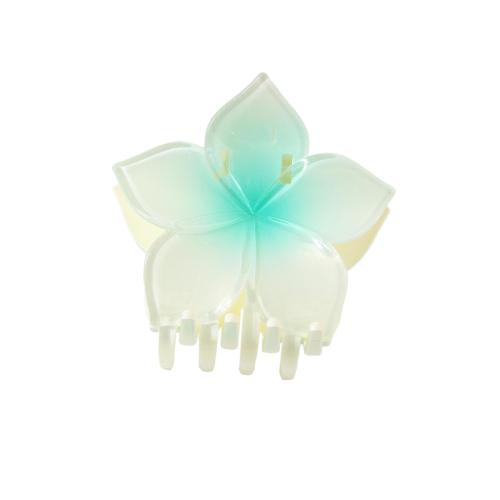 Hair Claw Clips Plastic Flower stoving varnish for woman Sold By PC