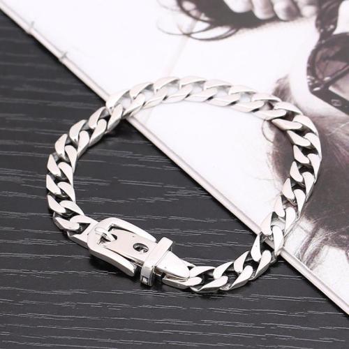 Sterling Silber Armbänder, 925 Sterling Silber, unisex & verschiedene Größen vorhanden, Silberfarbe, verkauft von PC