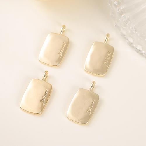 Brass Jewelry Pendants real gold plated DIY golden Sold By PC