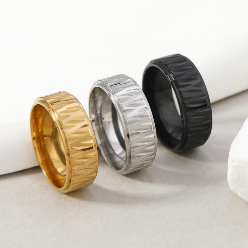 Edelstahl Ringe, 304 Edelstahl, Modeschmuck & unisex, keine, width 8mm, verkauft von PC