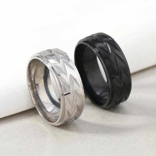 Stainless Steel Finger Ring 304 Stainless Steel fashion jewelry & Unisex width 8mm Sold By PC