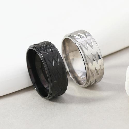 Edelstahl Ringe, 304 Edelstahl, Modeschmuck & unisex, keine, width 8mm, verkauft von PC