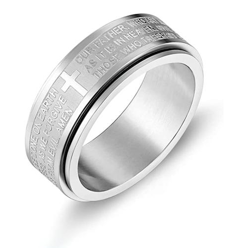 Ruostumaton teräs sormen sormus, 304 Stainless Steel, Unisex & erikokoisia valinnalle & eri tyylejä valinta, enemmän värejä valinta, Myymät PC