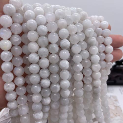 Jade Gyöngyök, Jade White, Kerek, DIY & különböző méretű a választás, fehér, Naponta eladott Kb 38 cm Strand