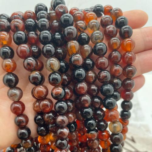 Gemstone Beads Round DIY mixed colors Sold Per Approx 38 cm Strand