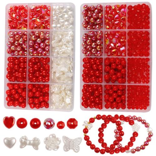 Acryl Schmuck Perlen, DIY & 12 Zellen, keine, 172x98x22mm, verkauft von Box