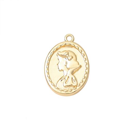 Brass Jewelry Pendants real gold plated DIY Sold By PC