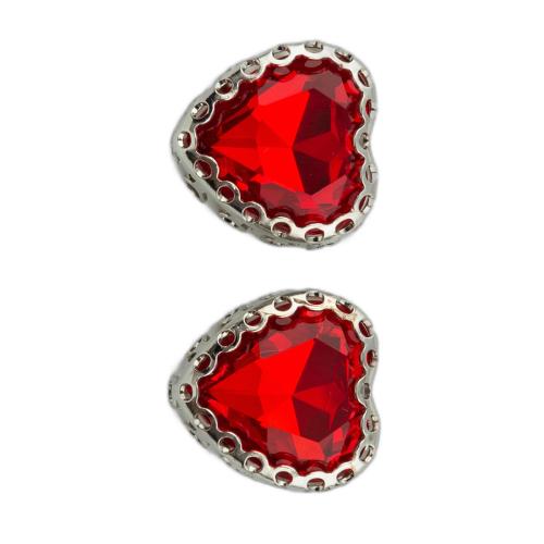 Messing kostuum accessoires, DIY & micro pave zirconia, meer kleuren voor de keuze, 16x15x7mm, Verkocht door PC