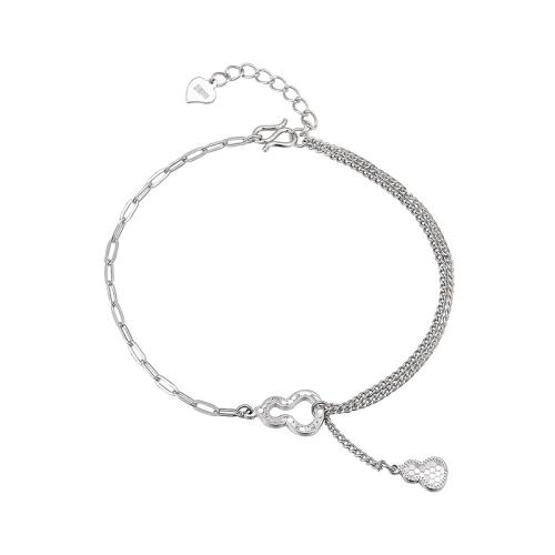 
Mode Sterling Silver Anklet, 925 sterling silver, med 4cm extender kedja, mode smycken & för kvinna, Längd Ca 21.5 cm, Säljs av PC