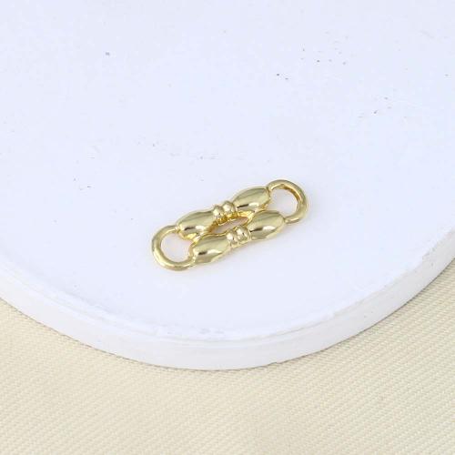 Brass Jewelry Connector gold color plated DIY & 1/1 loop nickel lead & cadmium free Sold By PC