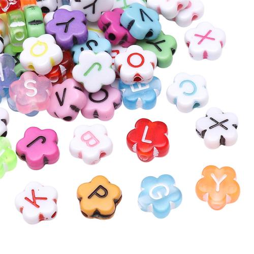 Granos de acrílico de la joyería, Bricolaje, más colores para la opción, 10mm, agujero:aproximado 1.5mm, 100PCs/Bolsa, Vendido por Bolsa