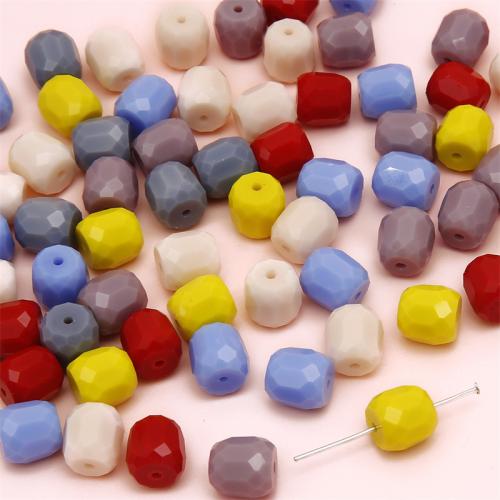 Fashion Glasperler, Glas, du kan DIY, flere farver til valg, 10x10mm, 5pc'er/Bag, Solgt af Bag