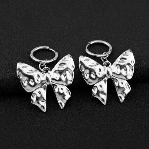 Acier inoxydable Levier Retour Earring, Acier inoxydable 304, poli, unisexe & styles différents pour le choix, argent, The ear ring and ear clip are 1.5 cm, the total length is about 11 cm, Vendu par paire