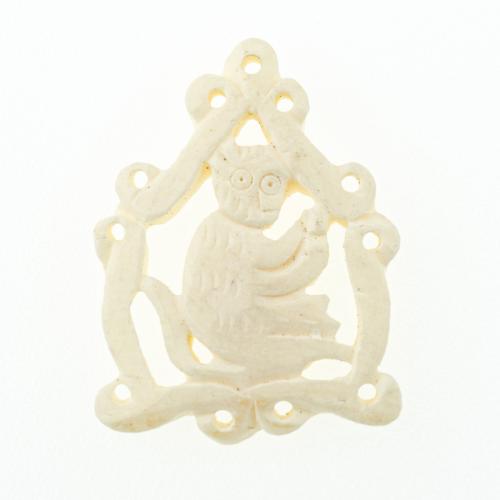 Ox os Pendentif, singe, DIY, 34x25x5mm, Trou:Environ 1mm, Vendu par PC