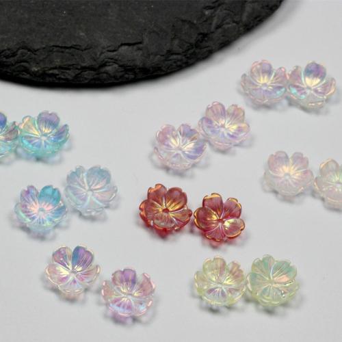 Hars Bead Cap, Bloem, DIY, meer kleuren voor de keuze, 10mm, 100pC's/Bag, Verkocht door Bag