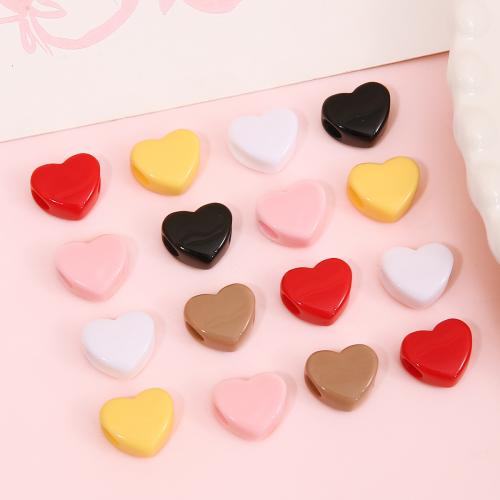 Acrylic Jewelry Beads Heart DIY Sold By Bag