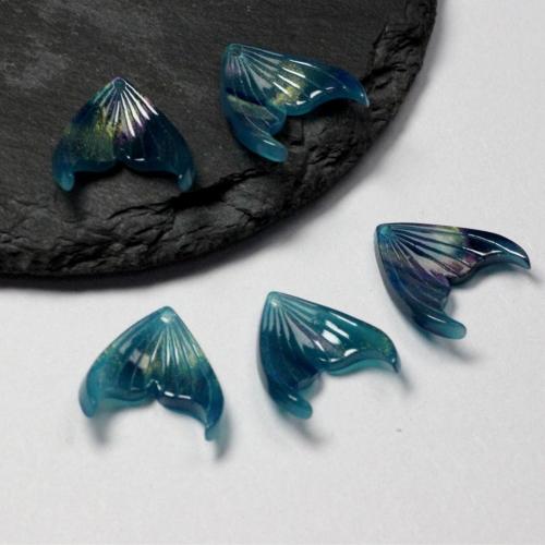 アセテートシート ペンダント, 人魚の尾, DIY, 無色, 17x19mm, 20パソコン/バッグ, 売り手 バッグ