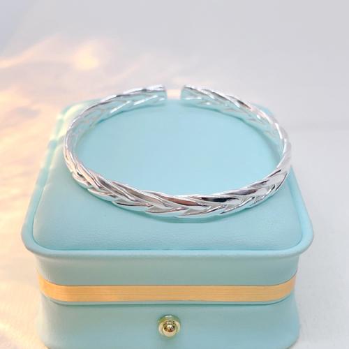 925 Sterling Silver Bangle Bracelet fashion jewelry & for woman Inner Approx 58mm Sold By PC