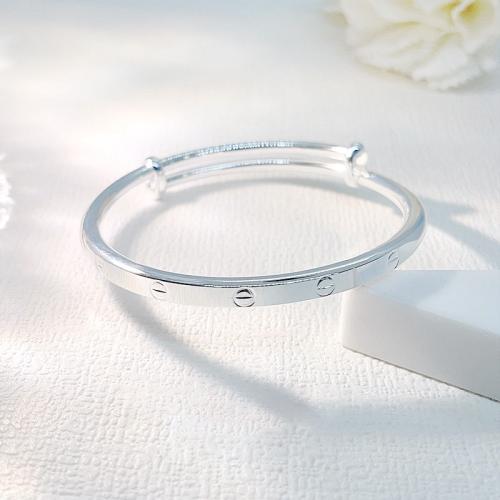 925 Sterling Silver Bangle Bracelet fashion jewelry & for woman Inner Approx 58mm Sold By PC