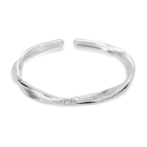 Sterling Silber Armbänder, 925er Sterling Silber, Modeschmuck & für Frau, Innendurchmesser:ca. 56x44mm, verkauft von PC