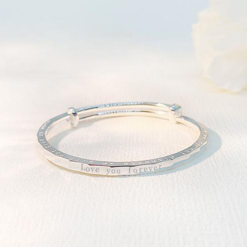 Sterling Zilver Armbanden, 925 sterling zilver, mode sieraden & voor vrouw, Binnendiameter:Ca 58mm, Verkocht door PC