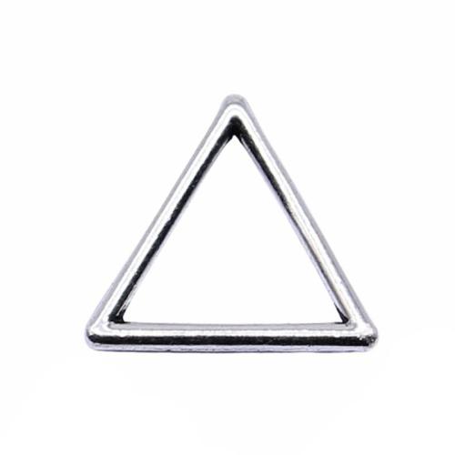 Zinklegering Hangers, Zinc Alloy, Driehoek, antiek zilver plated, DIY, 15x15mm, Verkocht door PC