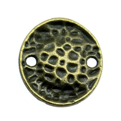 Zinklegering Connector, Zinc Alloy, antiek brons plated, DIY & 1/1 lus, 16x15mm, Verkocht door PC