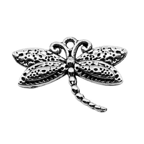 Sinc Alloy Pendants Ainmhithe, Dragonfly, plátáilte, DIY, dathanna níos mó le haghaidh rogha, 17x25mm, Díolta De réir PC