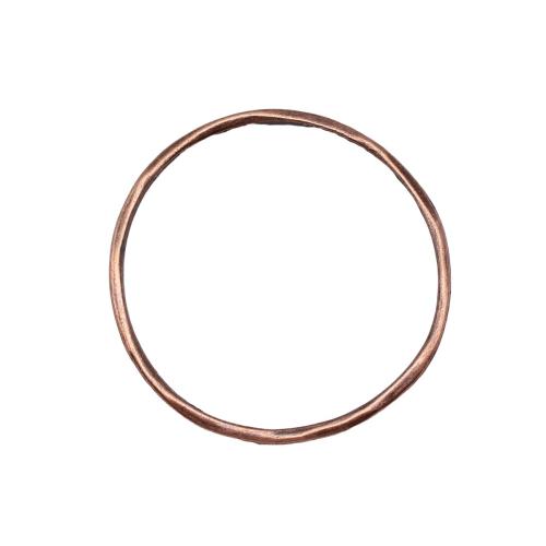 Cink Alloy Povezivanje Ring, Uštipak, antički bakar boja pozlaćen, možete DIY, 44x44mm, Prodano By PC