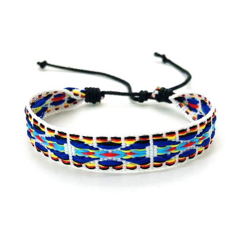 Cadeia de pulseiras de tecido, Poliéster, with Cânhamo, tricotar, unissex & Varios pares a sua escolha, Mais cores pare escolha, comprimento Aprox 16.5-25 cm, vendido por PC