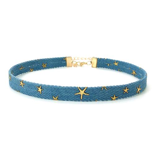 Collana bigiotteria, Denim, with lega in zinco, with 5cm extender chain, fatto a mano, unisex & diversi modelli per la scelta, nessuno, Lunghezza 29 cm, Venduto da PC